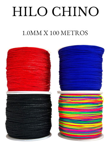 Hilo Chino 1.00mm X 100metros. Multicolor