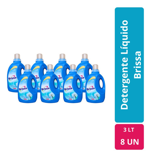 Detergente Líquido Brissa 3 Lt Caja 8 Un