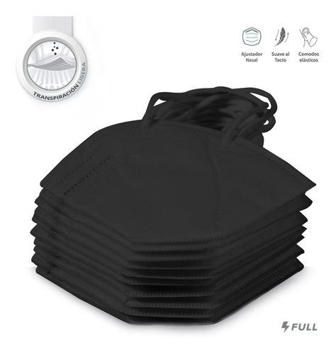 Imagen 7 de 9 de Cubrebocas Kn95 Tapabocas 5 Capas Protección ¡súper Cómodas!