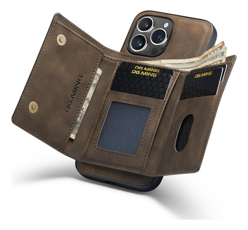 A Funda Tipo Cartera Con Atracción Magnética For iPhone