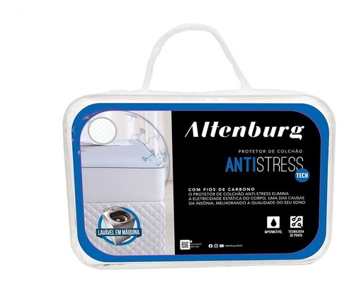 Imagem 1 de 4 de Capa Protetor De Colchão Impermeável Solteiro Antistress