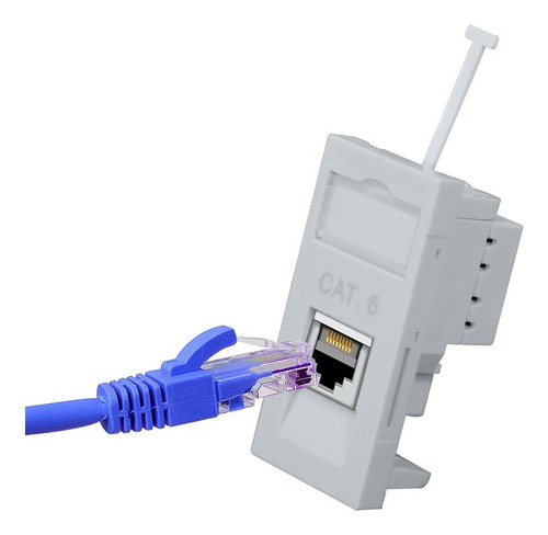 Roseta Jack Rj45 Red Cat 6 Ethernet 8 Hilos Caja Utp 1 Pz
