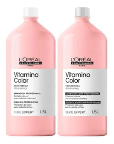 Kit Loreal Vitamino Color Resveratrol Sh 1.5l + Cond 1.5l