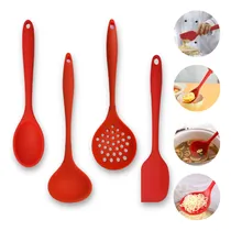 Comprar Jogo De Cozinha Colher Concha Espátula Escumadeira Silicone