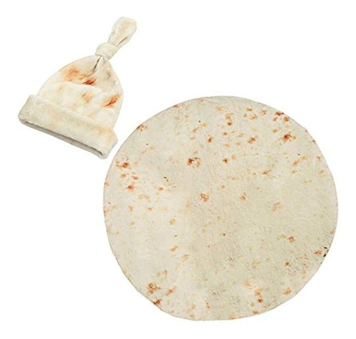 Manta De Tortilla Para Envoltura De Bebe Redonda De 35 In   