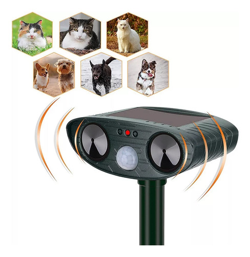 Repelente Solar Ultrasónico De Animales Con Sensor De Movimi