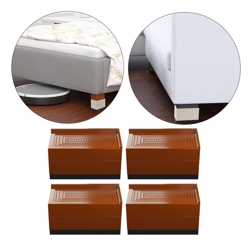 Li 2 Extensores De Para Elevadores De Mesa Castanho Grande