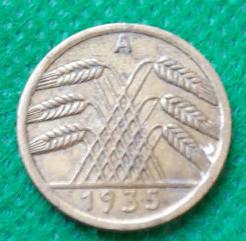 Moneda De 5 Reichspfennig. Alemania Año 1935, Estado Vf