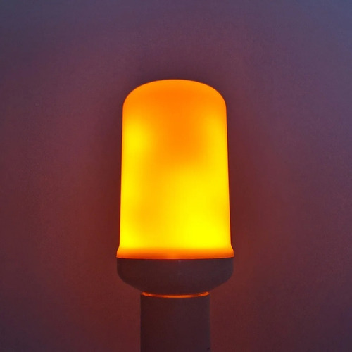 Imagen 5 de 10 de Lampara Led Fuego Efecto Magma 5w E27