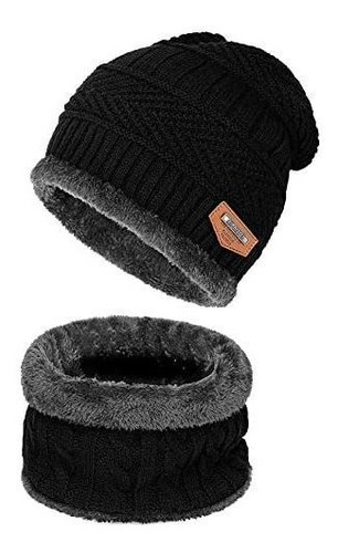 Cálido Conjunto De Gorro Y Bufanda De Invierno Con Estilo G