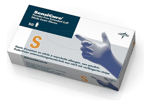 Medline Mds1284 Sensicare Guantes De Examen De Nitrilo Sin P