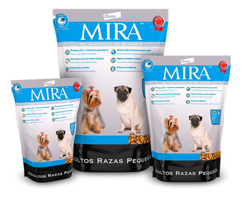 Mira® Adulto Raza Pequeña 3 Kg. Alimento Super Premium.