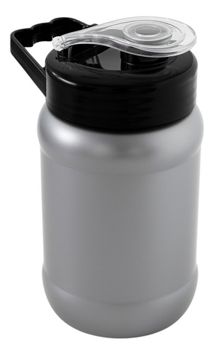 50 Vasos De Fiesta De Color Con Tapa De Asa 500 Ml Tarro Plateado