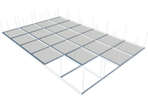 Cielorraso Desmontable Placa Durlock Texturada 60x60 X M2