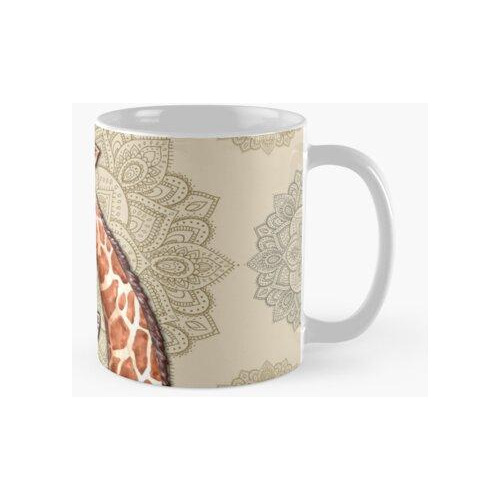 Taza Jirafa Vintage Mandala Calidad Premium