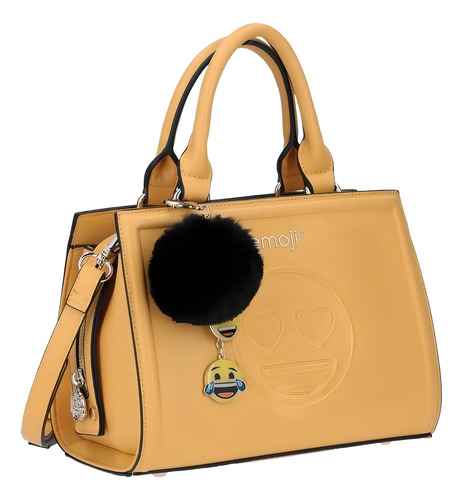 Bolso Juvenil De Dama Emoji Gorett Poffy Amarillo Mini Tote