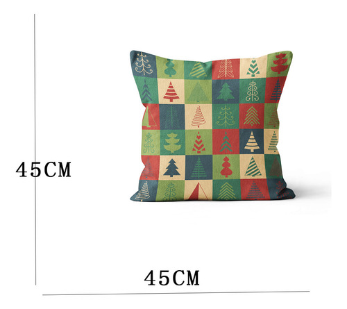 Funda De Cojín Con Estampado Navideño Para Decoración Del Ho