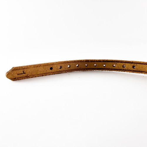 Coleira De Couro Marrom Para Cães 35cm X 1,3cm Nº1 P