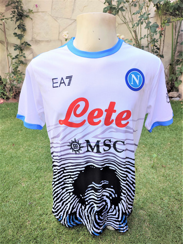 Jersey Napoli De Italia Homenaje A Maradona Blanca Talla M