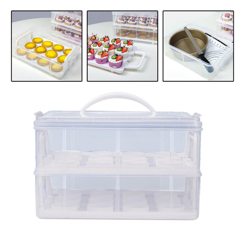 Contenedores De Almacenamiento Transparentes Para Cupcakes