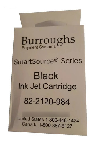 Cartucho Tinta Burroughs / Unisys Payment Systems Black. (Reacondicionado)