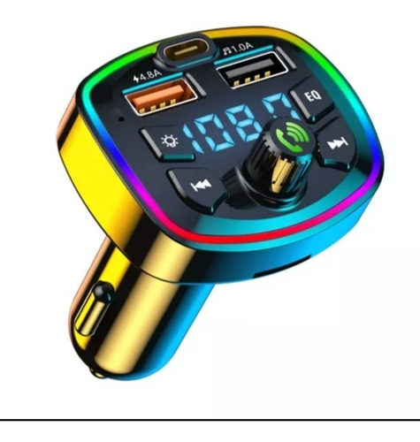 Transmisor Fm Cargador Auto Bluetooth Manos Libres Mp3 Usb