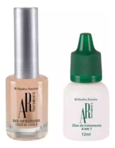 Kit Tratamento Abelha Rainha:base Fortalecedora+óleo 6em1 Incolor