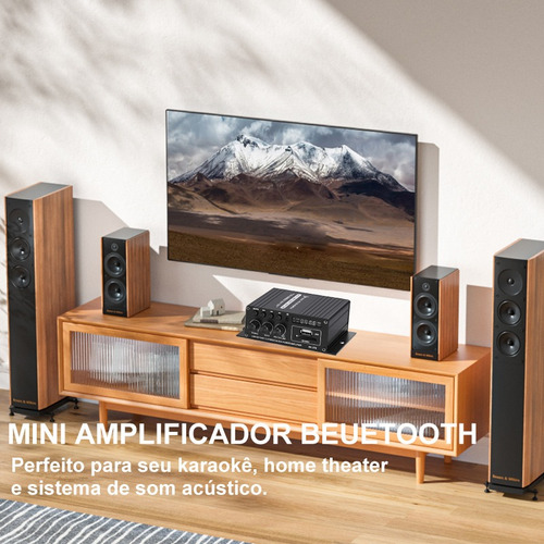 . Amplificador De Audio Estéreo Bluetooth For Hogar/coche De