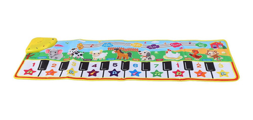 Teclado De Piano Musical Toys Baby Mat Touch Play Animal