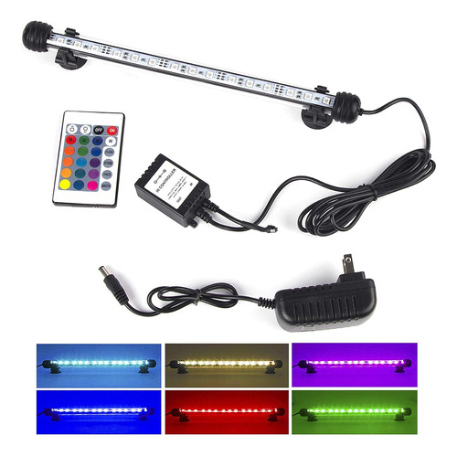 Luz Led Para Acuario, Luces Sumergibles Para Peceras Rgb Col