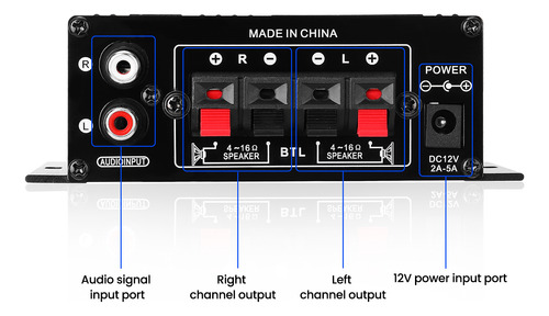 Amplificador De Audio Sound Machine Sound Amp Car Ak270 Home