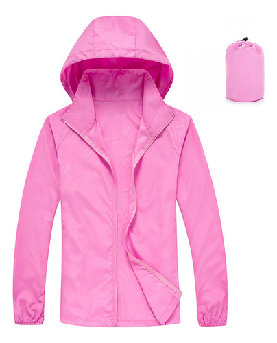 Chamarra Impermeable Para Mujer Con Capucha, Rompevientos, C