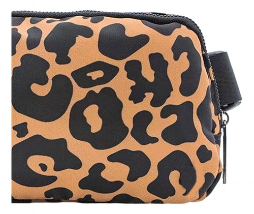 Waist Pack Bag Chest Bag Tote Leopard Print Yellow