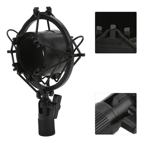 Soporte Antichoque Para Micrófono, Plástico, Anticlip