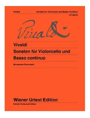 A. Vivaldi: Sonatas For Violoncello And Basso Continuo.