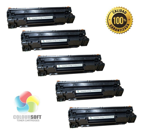 Pack 5 Toner Generico Nuevo 85a 36a 35a 12a 78a