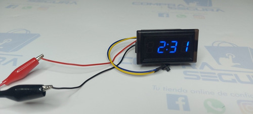 Reloj Led Dijital Para Vehículos Moto Carro Auto Bus