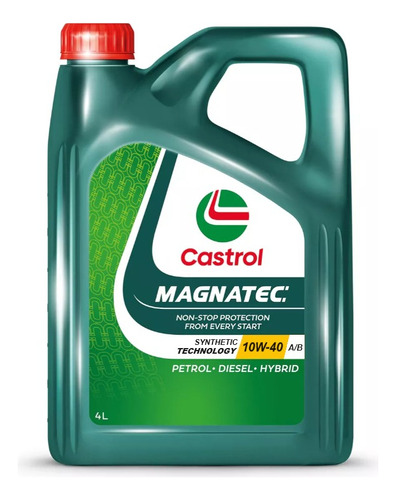 Aceite Castrol Magnatec 10w40 Semi Sintético A3/b4 Sn/cf 4l