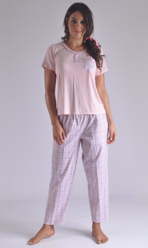 Pijama Pantalon Largo Swamy Blusa Femenina Mujer C4125