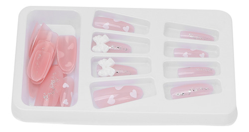 24 Pcs Kit De Uñas Falsas Extraíbles De Las Uñas Falsas