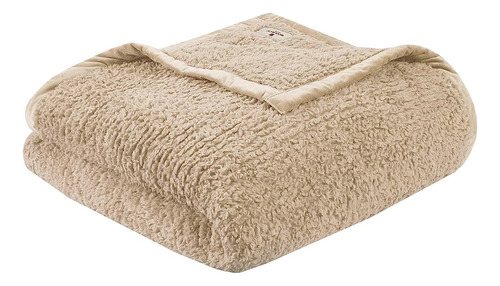 Woolrich Burlington Luxury Berber Blanket Tan 6690 Twin Size