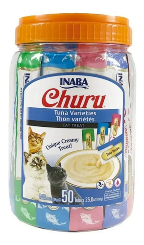 Churu Gato Sabor Atun Variedades Pack X50 Tubos