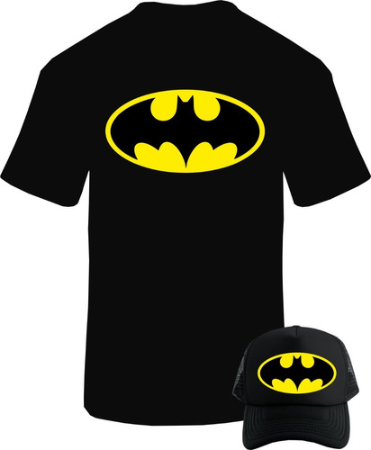 Batman Superheroes Camiseta Obsequio Gorra Trucker Combo