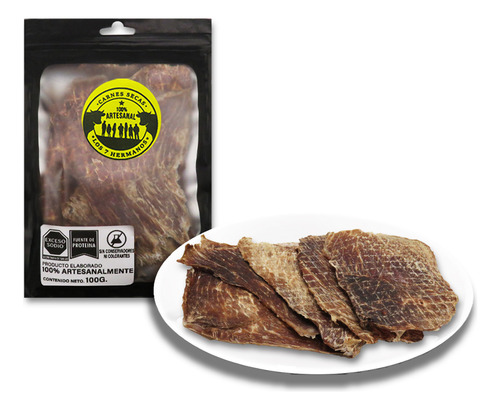 Carne Seca Laminada Artesanal De Res Lemon Pepper Snack 100g
