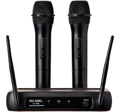 Imagen 5 de 8 de Italy Audio Micrófono Inalámbrico Dual Channel 2 Micrófonos
