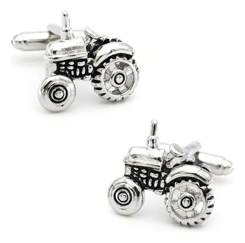 Colleras Hombre Diseño Tractor, Gemelos Para Camisa, Traje