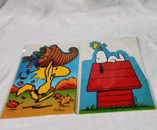 Tarjetas Postales De Snoopy Vintage Woodstock