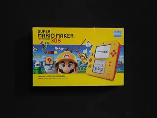 Nintendo 2ds Amarillo Super Mario Maker 3d + Juego + Caja