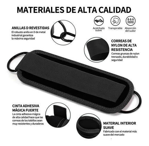 De 5 Pzs/set Grilletes Para Tobillo Gym Entrenamiento Demuch