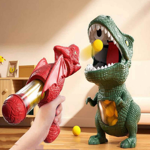 Juguete Modelo De Dinosaurio Suave Para Niños Disparando